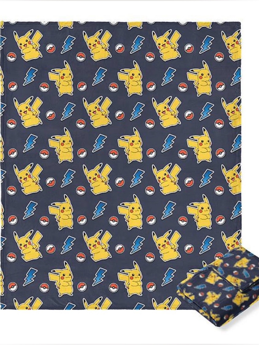 Pokemon Lightning Chase Silk Touch Throw Blanket